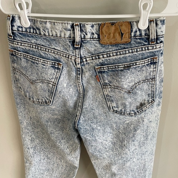 Levi’s 705 Vintage Acid Wash 1980’s Student Jeans - Size 30 - Picture 4 of 13